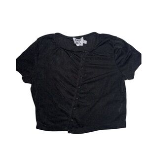 Princess Polly black cropped top 🖤